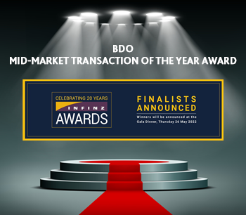 BDO Mid-Market Transaction of the Year award