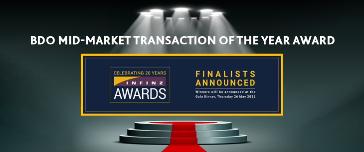 BDO Mid-Market Transaction of the Year award